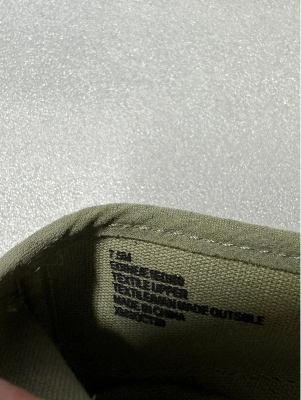7.5 M sage green slip-on espadrille flats Esprit